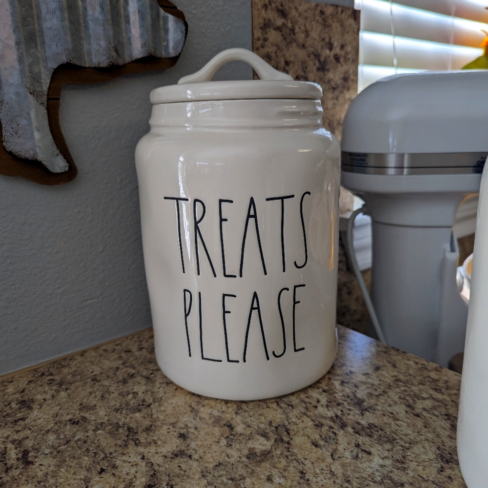 Treats Please Rae Dunn Large Canister